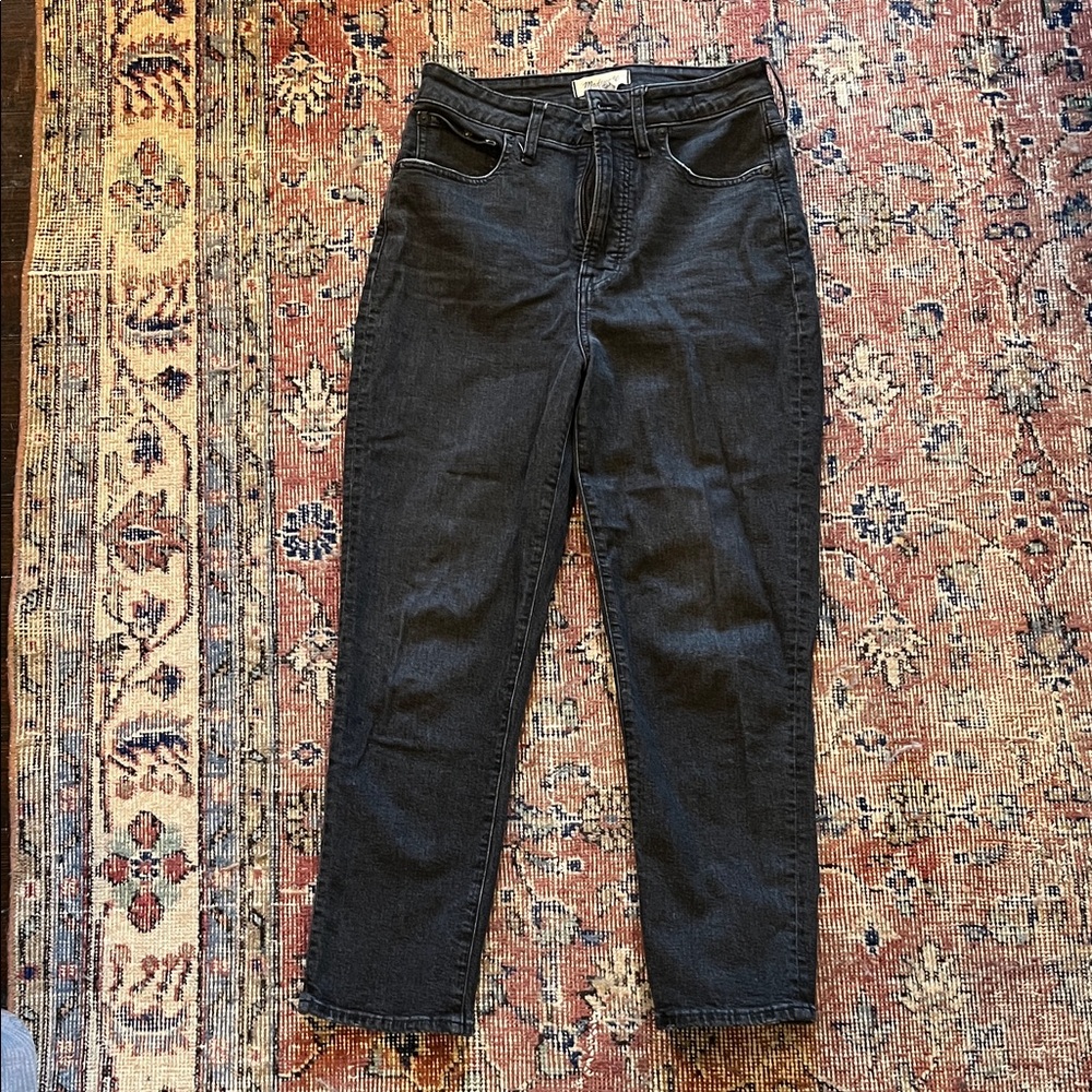 Madewell soft black curvy fit jeans